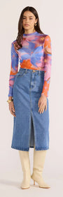 Sommer Mesh Skivvy Top-TOPS - LONG SLEEVE-MINKPINK
