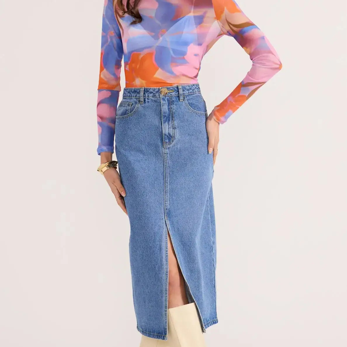 Sommer Mesh Skivvy Top-TOPS - LONG SLEEVE-MINKPINK