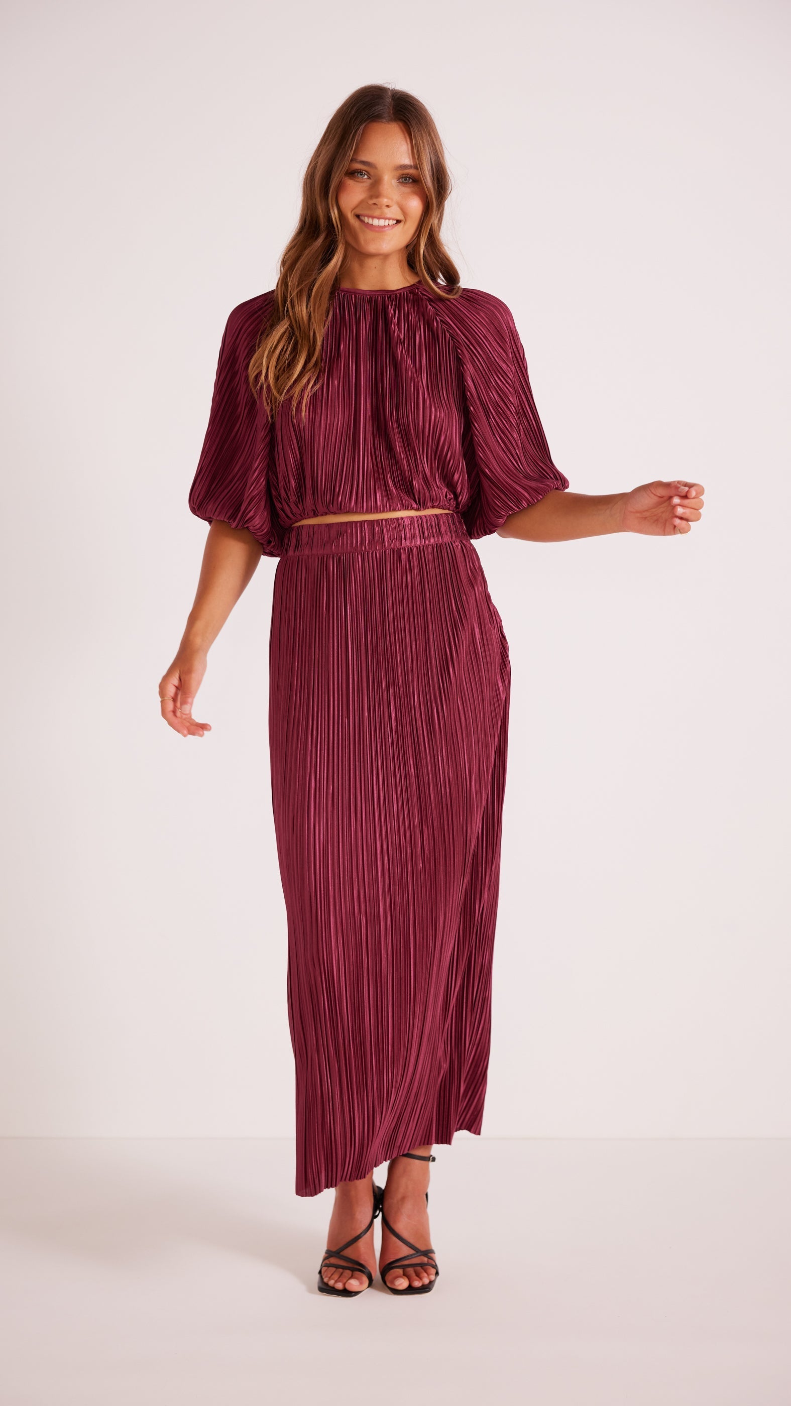 Cornela pleated deals velvet midi dress