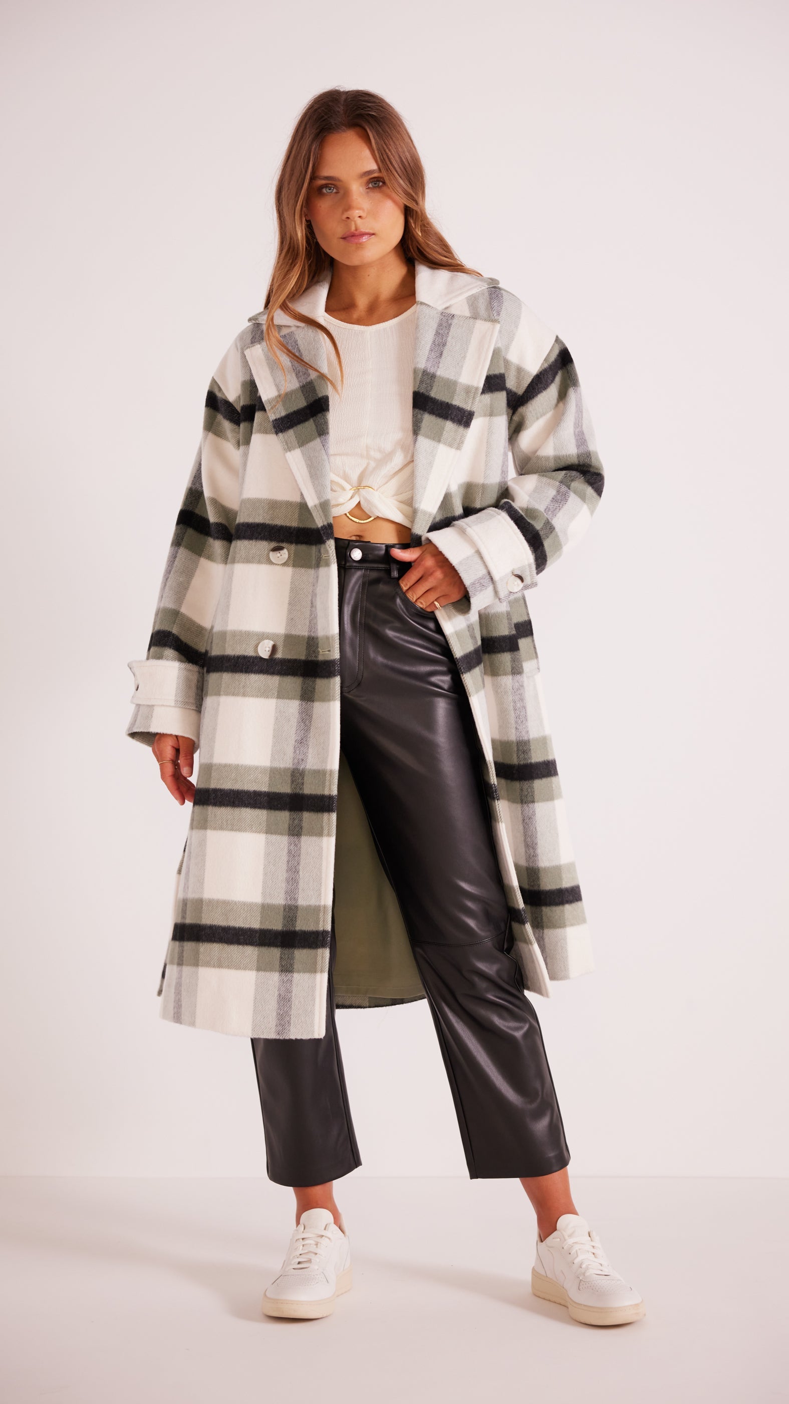 WATSON CHECK COAT-JACKETS-MINKPINK