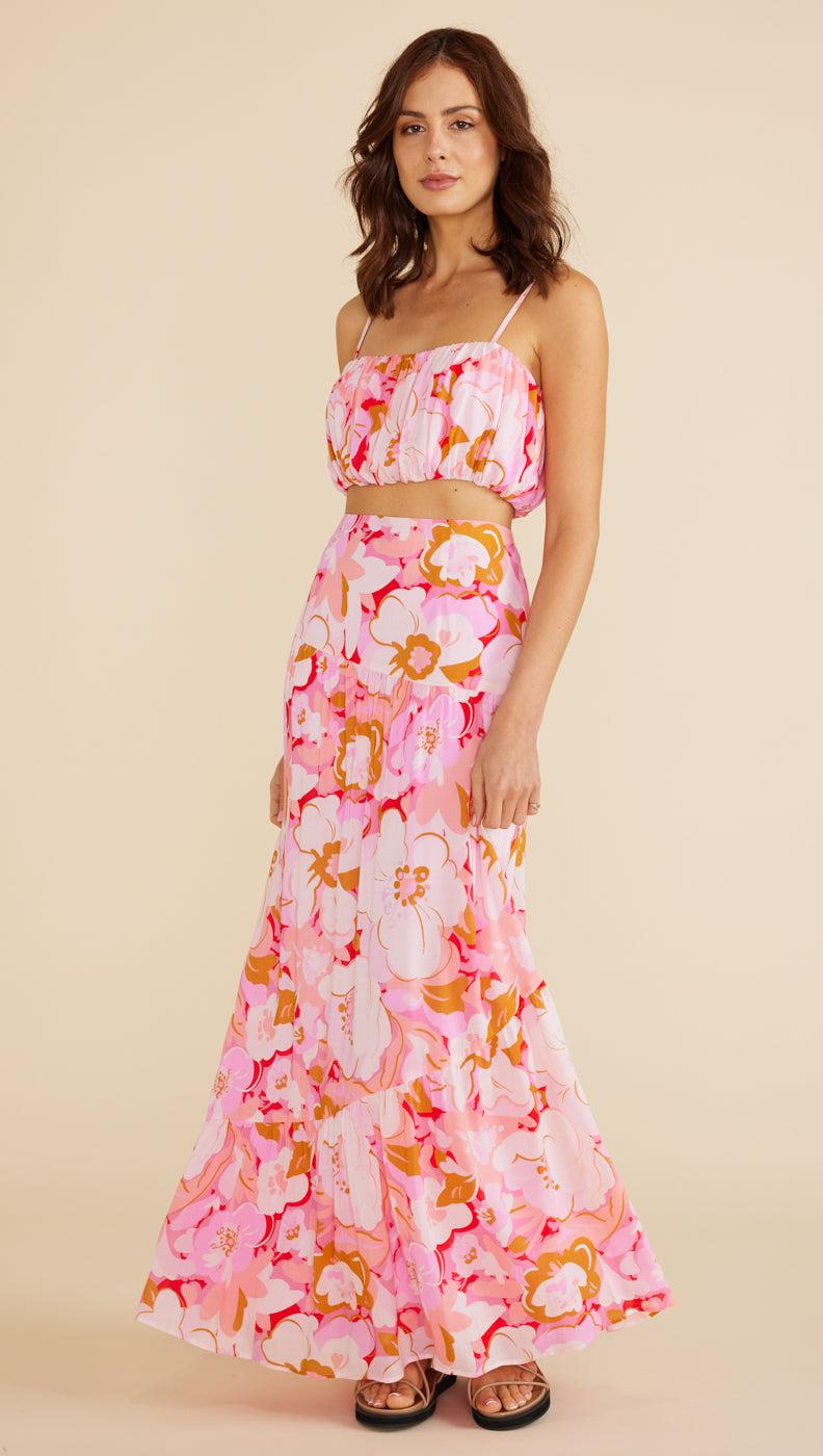 AMINA TIERED MAXI SKIRT-MINKPINK