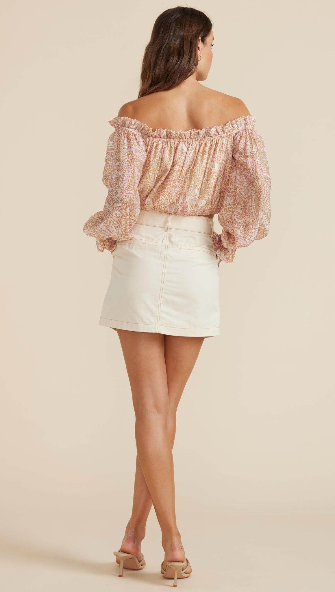 CATALINA CROP BLOUSE-MINKPINK