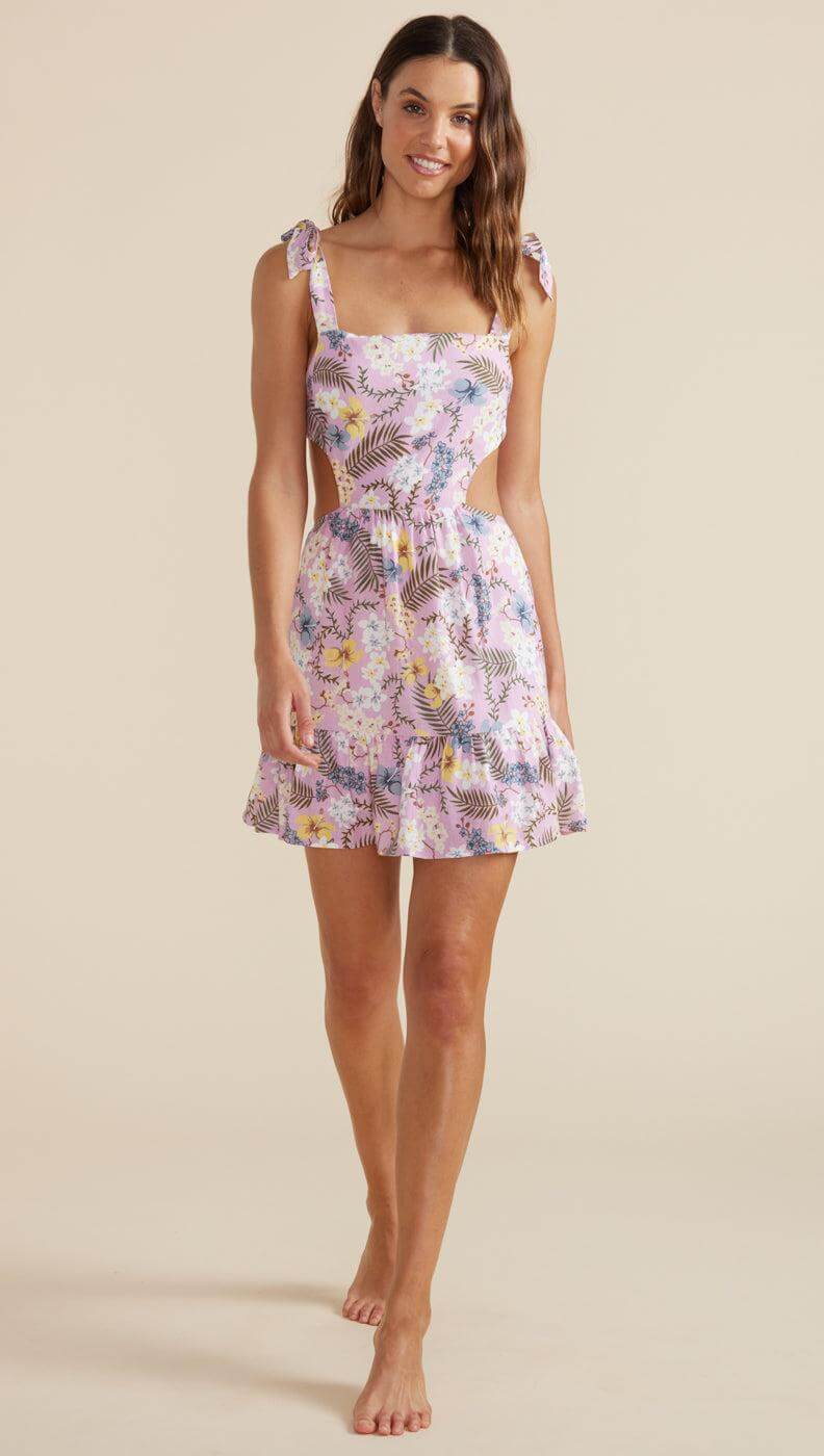 EZRI TIE BACK MINI DRESS-MINKPINK